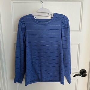 LOFT Periwinkle Long Sleeve Top